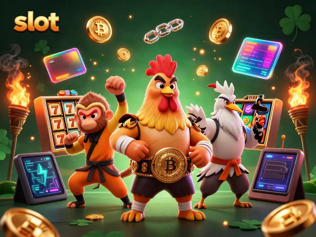 Experience high-energy slot gameplay with our illustrated lucky scene filled with engaging characters and casino elements.